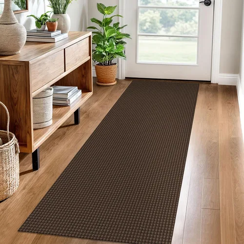Vista 124 de EARTHALL Alfombra tejida de 2 x 3 pies, lavable para entrada, alfombra trenzada antideslizante, alfombra para puerta interior y exterior, alfombra