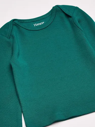 Vista 5 de Hanes Ultimate Baby Flexy - Juego de 4 camisetas de manga larga para bebés.