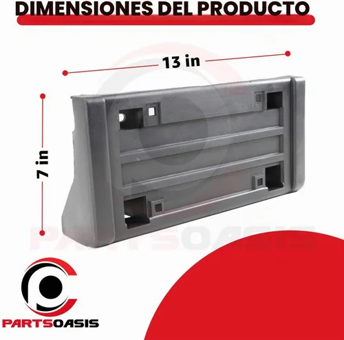 Vista 6 de Nuevo soporte de matrícula frontal de repuesto para Chevy/para GMC C/K Pickup de tamaño completo 1988-2002 con tira de impacto ajuste directo que