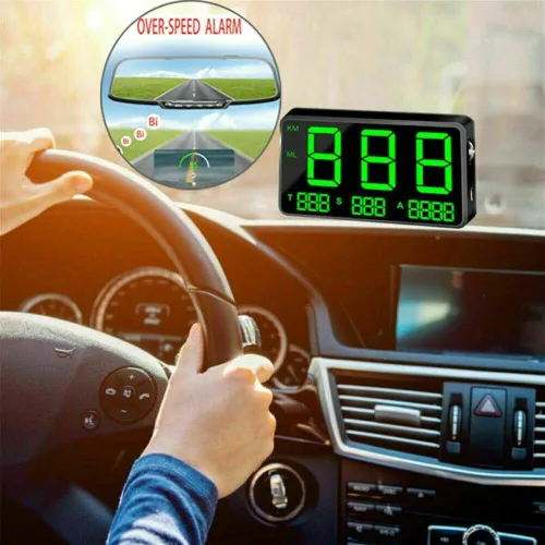 Vista 3 de MASO Coche Moto Bicicleta Universal Digital GPS Velocímetro OBD-II Overspeed Alarma Sistema MPH/KM/h