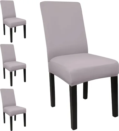 Vista 86 de Fundas para sillas de comedor, juego de 2 fundas, con patrón elástico Parsons, de elastano, extraíbles y lavables, protector para sillas de cocina