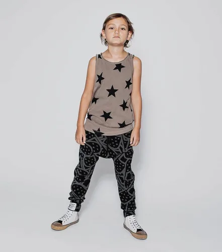Vista 2 de NUNUNU Pantalones holgados ligeros, pantalones deportivos para niños y bebés, unisex para niños y niñas, 100% algodón, 0-14 años