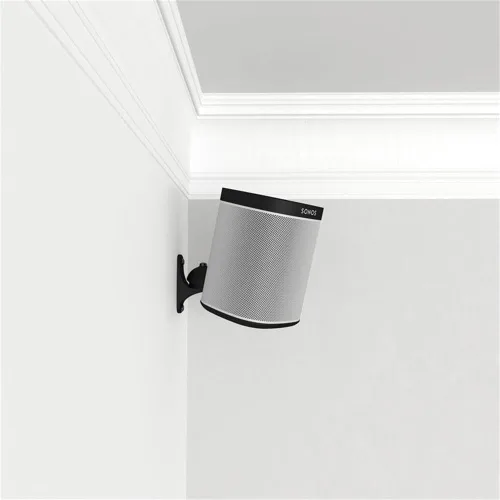 Vista 9 de AVF EAK50B-A - Soportes de pared para altavoz, juego de 2 soportes universales de sonido envolvente negro, inclinación y giro ajustable, soporta