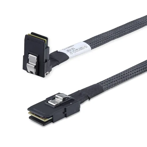 Vista 9 de H!Fiber.com Paquete de 2 cables internos Mini SAS SFF-8087 a SFF-8087, cable mini SAS interno de 1.6 ft, 36 pines, 6 Gbps, 100 ohmios