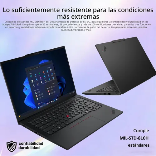 Vista 7 de Lenovo ThinkPad E14 Gen 7 Business Laptop, 14" FHD+, Intel Core 5 210H (> i7-1355U), FP, cámara web IR, KB retroiluminada, Thunderbolt 4