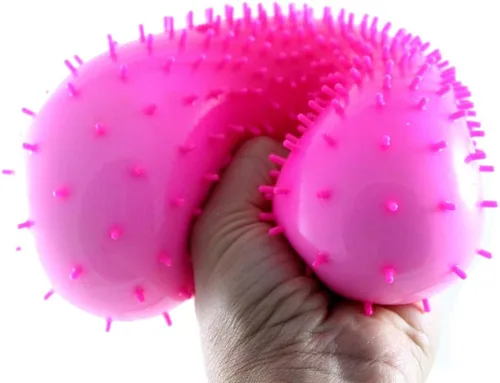 Vista 7 de Curious Minds Busy Bags 1 bola gigante Nubby Bumpy Stretch Squishy Squishy Gooey Squish Sensory Squeeze Balls OT (color aleatorio)
