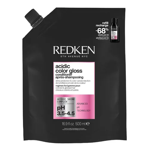 Vista 10 de Redken Acidic Color Gloss Conditioner - Color Protection & Vibrancy, Salon-Grade Hair Shine, For Color-Treated Hair