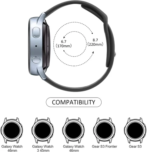 Vista 4 de Meliya Correas compatibles con Garmin Vivoactive 4 Watch, Garmin Venu 3 / Venu 2 Watch Band para mujeres y hombres, correa de repuesto deportiva