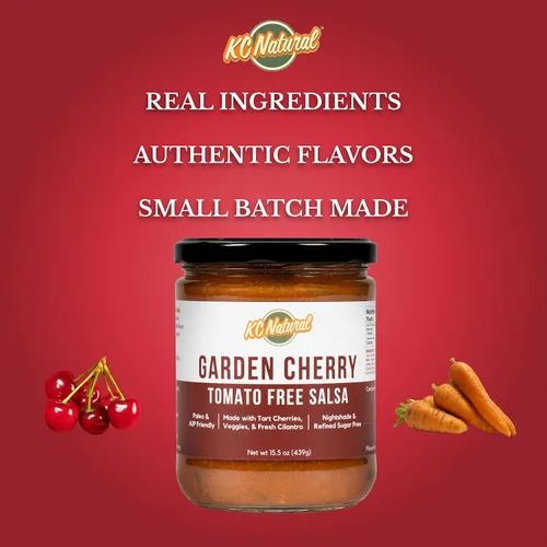 Vista 8 de KC Natural - Salsa sin tomate cherry de jardín - Sin sombreado - Apto para paleo y AIP - 15.5 oz