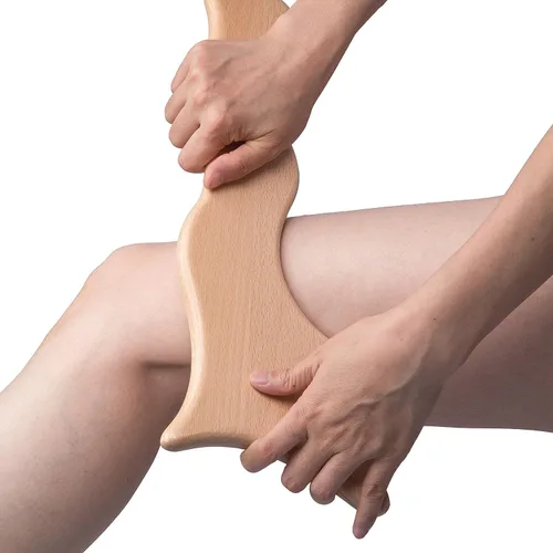 Vista 3 de Herramienta de raspado de madera para drenaje linfático - Herramienta de masaje para inflamación de tejido anticelulítico - Terapia de madera