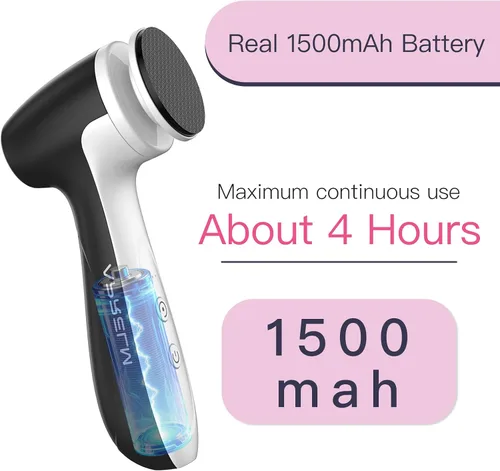 Vista 6 de APRELM Removedor de callos eléctrico recargable con 3 cabezales de esmerilado de vidrio, lima de pie eléctrica profesional de 1000 RPM con control