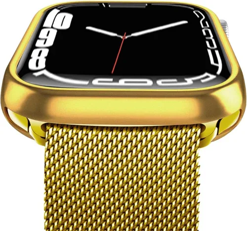 Vista 2 de BO&DQQ - Paquete de 2 fundas protectoras compatibles con Apple Watch de 1.614 pulgadas/1.575 pulgadas, suave, flexible, de grado militar, duradera