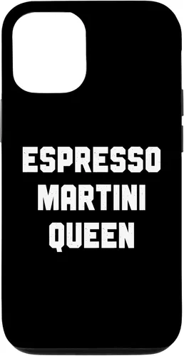 Vista 11 de Funda para iPhone 12 mini Espresso Martini Queen, Espresso Martini con cita divertida
