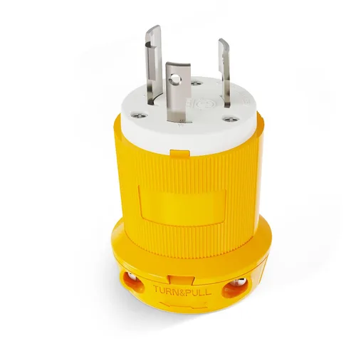 Vista 18 de RVGUARD extremos de cable de extensión macho y hembra, juego de enchufe y conector de repuesto de hoja recta de 15 A 125 V de servicio pesado, tipo