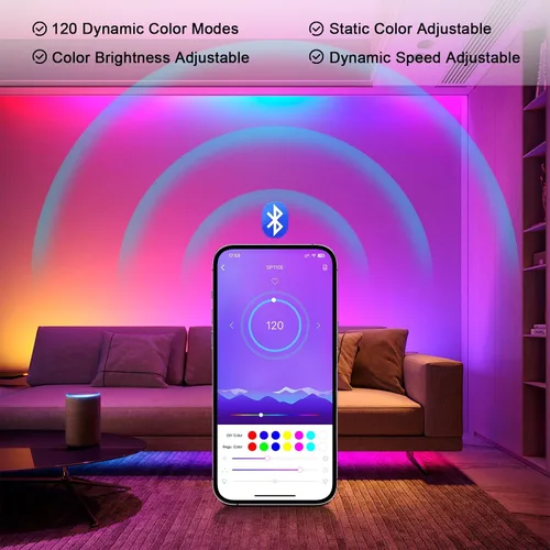 Vista 8 de Controlador LED Bluetooth VIPMOON 5-24V SP110E, paquete de 2
