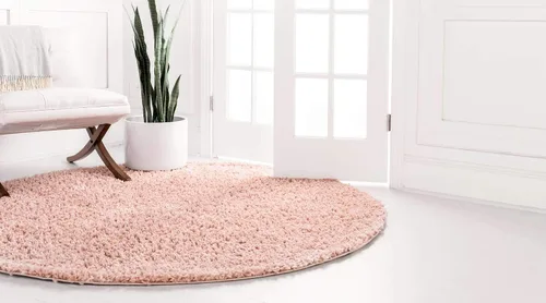 Vista 98 de Unique Loom Colección Davos Shag - Alfombra Lino