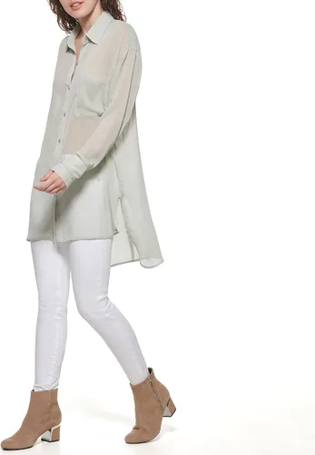 Vista 2 de DKNY Camiseta deportiva con botones para mujer