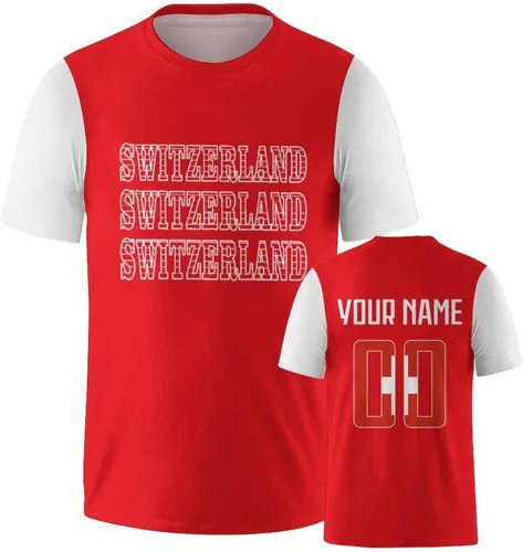 Vista 9 de Camisetas de fútbol nacionales personalizadas 2024 con diseño de fuentes, ropa personalizada con tus números de nombre para hombres, mujeres