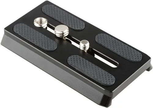 Vista 6 de CAMVATE Placa base de liberación rápida para cámara con roscas de 1/4" y 3/8" compatible con trípode Manfrotto577/501/504 - 2149