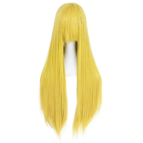 Vista 43 de anogol Vocaloid 32" 80 cm de largo recto de Cosplay peluca Pelucas Para Fiestas Halloween, Anaranjado