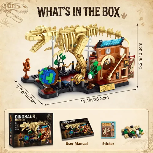 Vista 8 de INSOON Mechanical Dinosaur Fossil Building Set STEM Toy for Kids Boys 8-14+