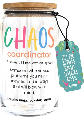 Vista 12 de Chaos Coordinator - Vaso negro de 14 onzas para hombre, diseño de agradecimiento, corporativo, día del jefe, regalos de oficina para hombres, tazas