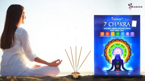 Vista 7 de Juego de regalo de varillas de incienso Chakra 140 varillas de incienso para aromaterapia, yoga y relajación 7 aromas únicos de alineación