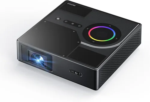 Vista 11 de NexiGo TriVision Ultra, proyector portátil 4K Tri-LED láser, 2600 lúmenes, contraste dinámico 100,000:1, sin moteado láser, sin fatiga ocular, Dolby