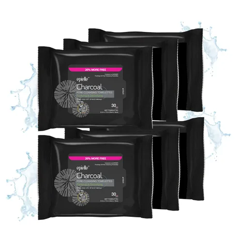 Vista 10 de Epielle Toallitas removedoras de maquillaje de aceite de argán, toallitas limpiadoras faciales diarias suaves, eliminan la suciedad, el aceite