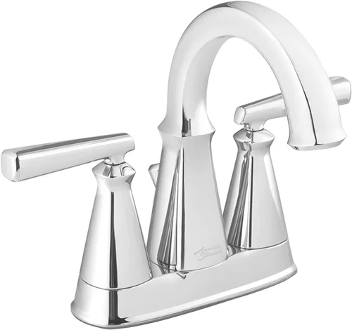 Vista 4 de American Standard 7018201.295 Edgemere Centerset - Grifo de baño, níquel cepillado