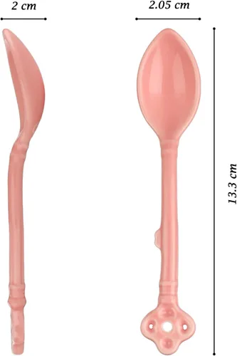 Vista 3 de Juego de 6 cucharas demitasse de cerámica para café, postre, té, helado