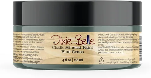 Vista 10 de Pintura para muebles con acabado de tiza Dixie Belle Paint Company - Amatista (4oz) - Pintura mineral de tiza chic púrpura profundo mate