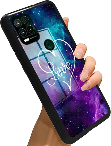 Vista 232 de Funda para Motorola Moto G Stylus 5G 2021 de vidrio templado, funda negra con diseño de mujer negra africana para mujeres y hombres, antiarañazos, a