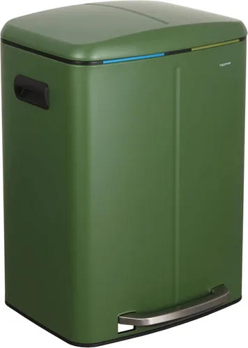 Vista 12 de happimess HPM1005B Marco Rectangular Cesta de Basura de 10.6 Galones con Dos Cubos y Tapa de Cierre Suave, Resistente a Huellas Dactilares, Moderna