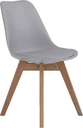 Vista 4 de Coaster Home Furnishings Caballo 110132 - Silla de comedor (polipropileno, 2 unidades), color gris