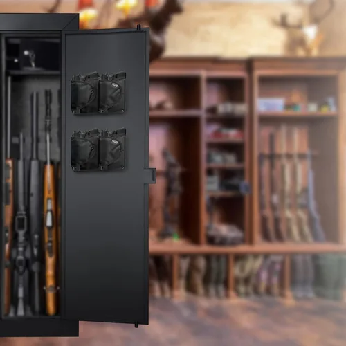 Vista 7 de Funda para pistola con portacargador para organizador de caja fuerte de armas, funda reforzada para pistola y portacargadores combinados