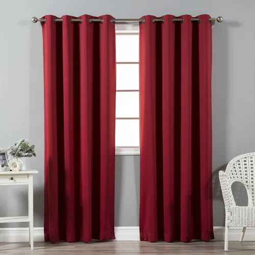 Vista 60 de Best Home Fashion Cortinas opacas aisladas térmicamente - Parte superior del ojal de bronce antiguo - 52" de ancho x 84" Largo - (Juego de 2 Paneles)