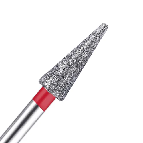 Vista 3 de Broca de diamante cónico de 3/32 pulgadas para cutícula, lima de arte de uñas para máquina de taladro eléctrico, herramienta de manicura y pedicura