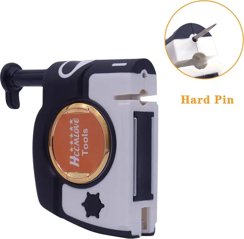 Vista 6 de 2 piezas de plomada magnética - 10.7 oz (305g) Plumb Rite con cuerda de 14.5 pies (4.5m), sacapuntas, 2 lápices, carrete de línea utilizado