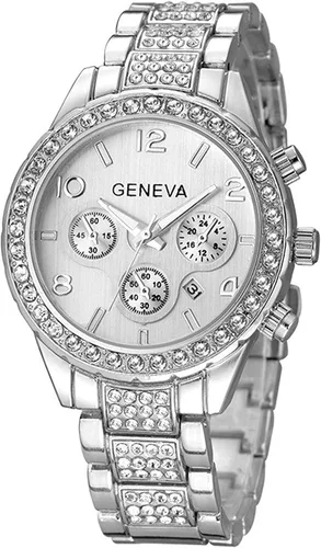 Vista 20 de Gosasa Reloj de Moda Hip Hop para Hombre, con Detalles de Cristal, Reloj Bling Bling, Caja Rectangular, Correa de Pulsera de Acero Inoxidable, Reloj