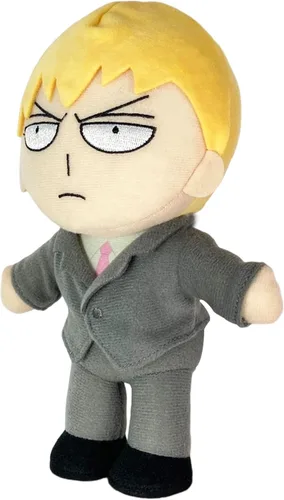Vista 2 de Great Eastern Entertainment Mob Psycho 100 Arataka Reigen - Peluche móvil de 8 pulgadas de alto