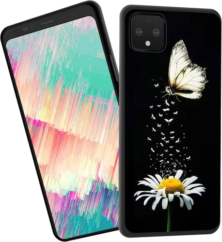Vista 95 de for Google Pixel 4 XL Case,Slim Shockproof TPU Soft Rubber Silicone Cover Phone Case for Google Pixel 4 XL,Blue Skull Headphone