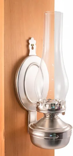 Vista 2 de Vermont Linternas "Mansfield Colgador para pared, diseño con texto de latón lámpara de aceite 14