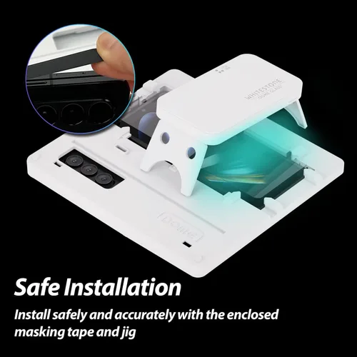 Vista 6 de DOME GLASS Whitestone - Protector de pantalla para Samsung Galaxy Z Fold 5 2023, protector de pantalla de vidrio templado completo con tecnología