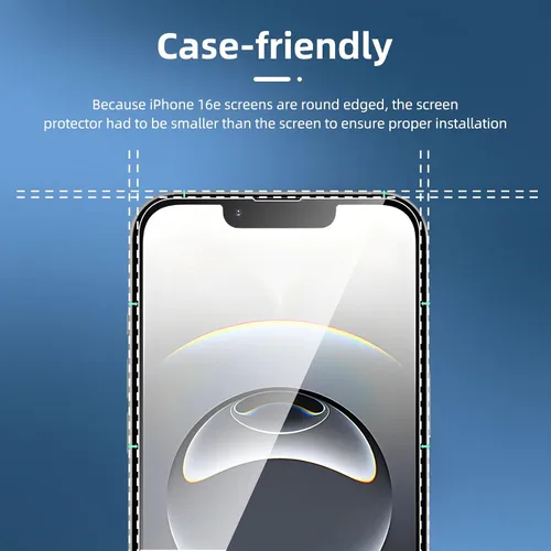 Vista 81 de NEW'C Paquete de 3 protectores de pantalla de privacidad para iPhone Air/iPhone 17 Air (6.5 pulgadas), película de vidrio templado antiespía