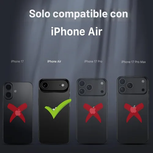 Vista 2 de M MYBAT PRO Funda para iPhone Air con funda de clip para cinturón, [compatible con Magsafe] con protector de pantalla, anticaídas, a prueba de Verde
