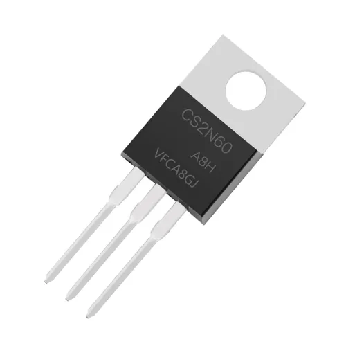 Vista 2 de Chanzon 2N60 TO-220AB NMOS MOS N-Channel Power MOSFET Transistor, alto voltaje y corriente nominal, (paquete de 10 unidades)
