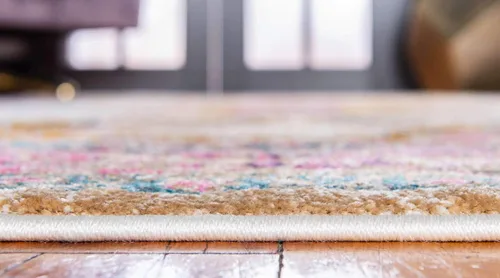 Vista 4 de Unique Loom Alfombra moderna vintage de 9 pies por 12 pies (9 x 12 pies) Estocolmo beige contemporánea