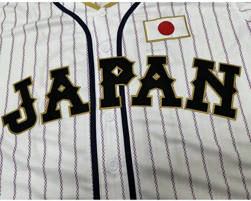 Vista 4 de ZXCVB Camiseta de béisbol japonesa de manga corta para hombre, color negro y blanco, con costuras S-XXXL