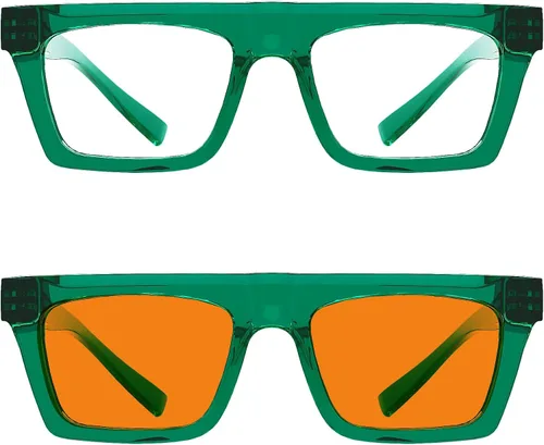 Vista 167 de Eyekepper Gafas de luz azul para hombre y mujer, paquete de 6 lentes Pilot Paquete de 6 color mezclado